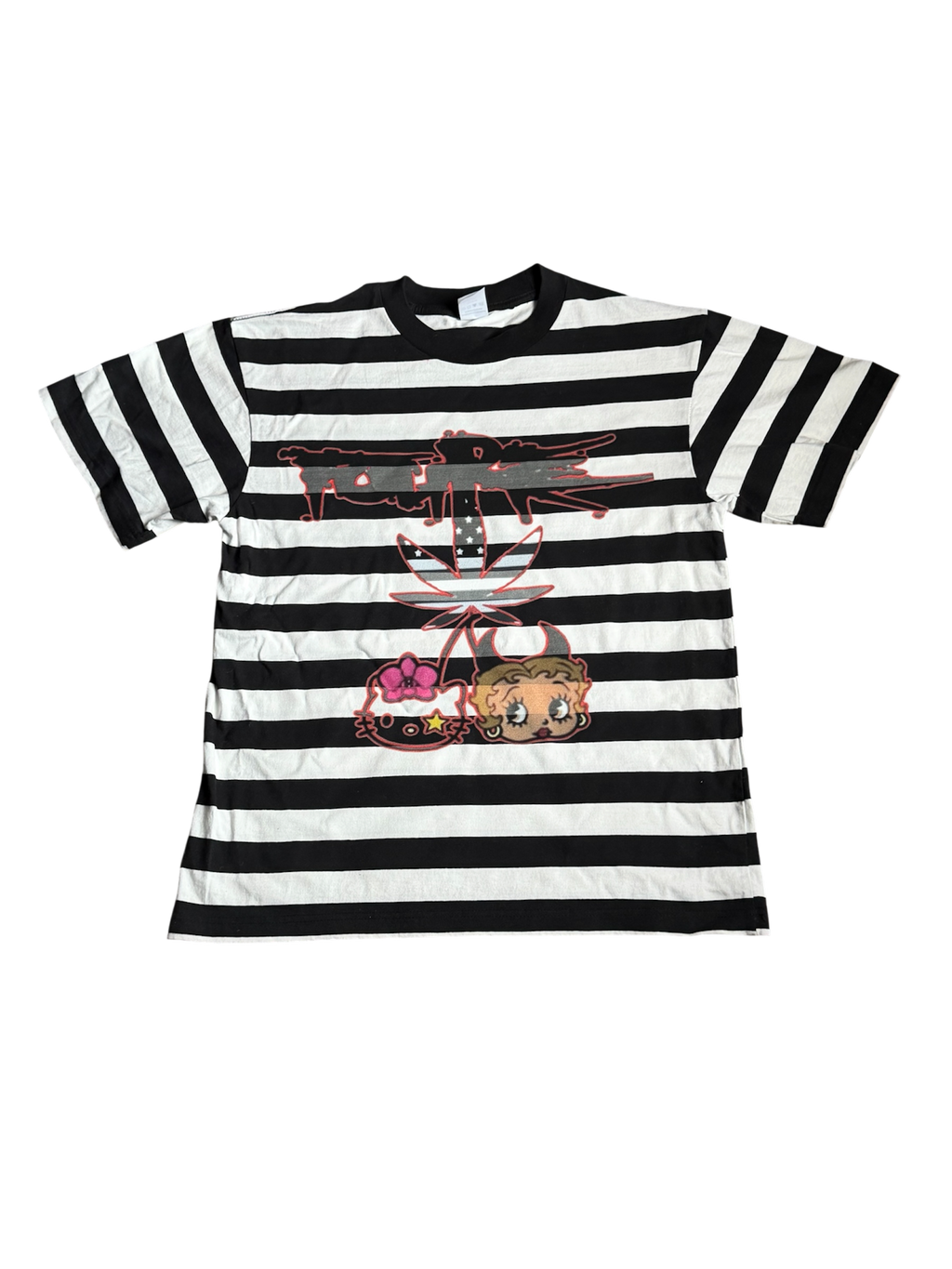 "Hello Betty" Striped Tee